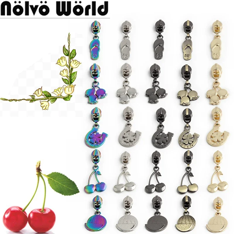 5/20/100PCS Summer Series 5# Nylon Multicolor Metal Zippers Puller Slider For Broken Buckle Purse Bags Dress Sewing Accessories
5/20/100PCS Summer Series 5# Nylon Multicolor Metal Zippers Puller Slider For Broken Buckle Purse Bags Dress Sewing Accessories