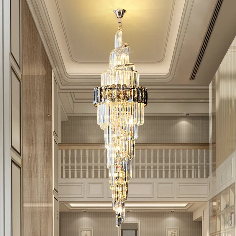 Staircase Crystal Chandelier Long Pendant Lights Lobby Hanging Lamps Large Living Room Hotel Led Light Luxury Indoor Lighting
Staircase Crystal Chandelier Long Pendant Lights Lobby Hanging Lamps Large Living Room Hotel Led Light Luxury Indoor Lighting