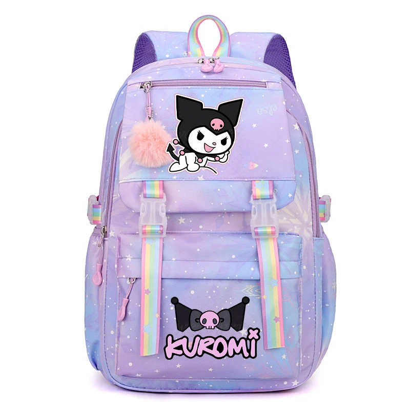 Kuromi Melody Series School Bag for Girls Boys Lovely Backpack Design Kuromi Melody Cartoon Cute School Bags For Teenage 
Kuromi Melody Series School Bag for Girls Boys Lovely Backpack Design Kuromi Melody Cartoon Cute School Bags For Teenage