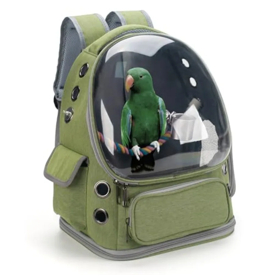 Bird Backpack Carrier Travel Cage with Perch Tray and Breathable Clear Window Bird Travel Cage for Cockatiel Caique Conure Quak
Bird Backpack Carrier Travel Cage with Perch Tray and Breathable Clear Window Bird Travel Cage for Cockatiel Caique Conure Quak