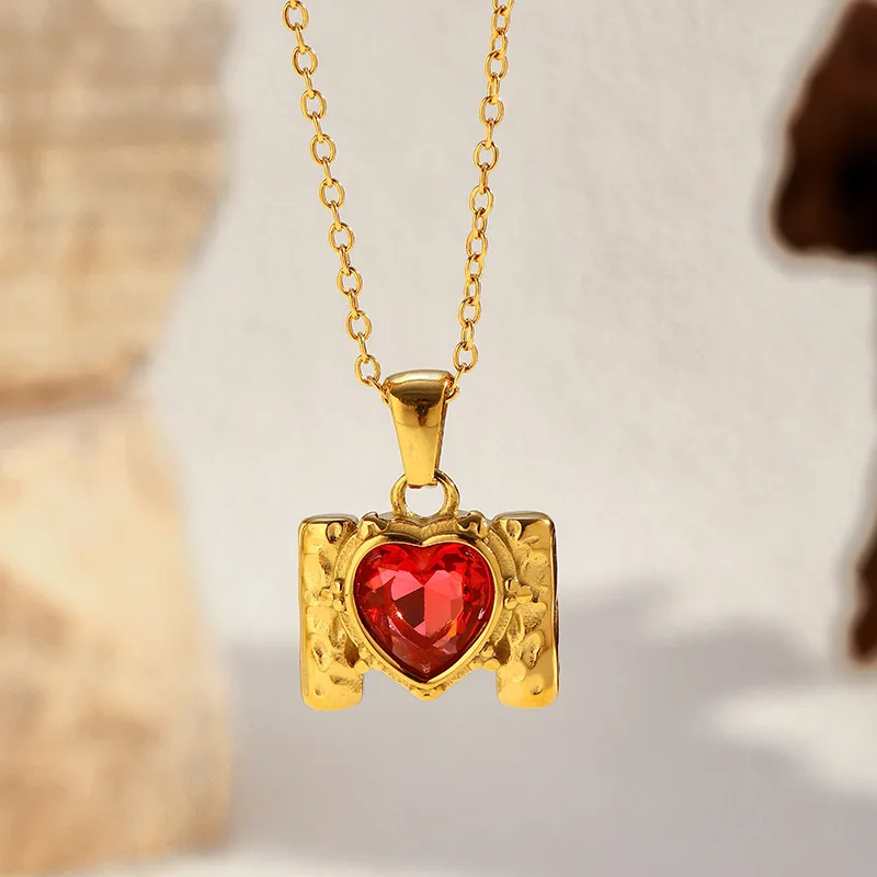 PRISCA | Ожерелье с подвеской в форме сердца из нержавеющей стали 304, женское изысканное ювелирное изделие, модное золото 18 карат
PRISCA | Ожерелье с подвеской в форме сердца из нержавеющей стали 304, женское изысканное ювелирное изделие, модное золото 18 карат