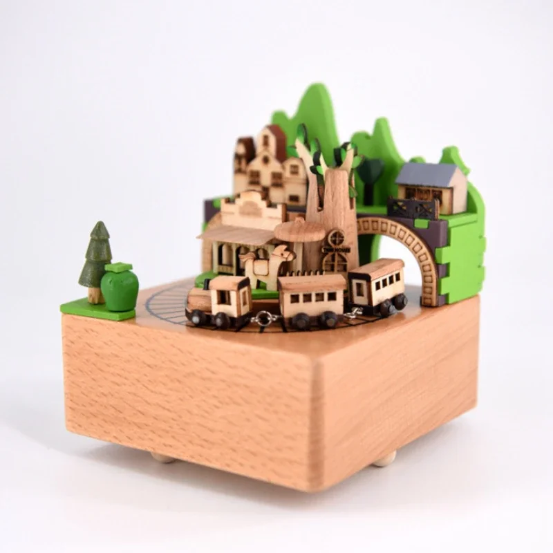 Creative Green Train Octave Box Ornaments Gift Birthday Gift Solid Wood Train Music Box
Creative Green Train Octave Box Ornaments Gift Birthday Gift Solid Wood Train Music Box