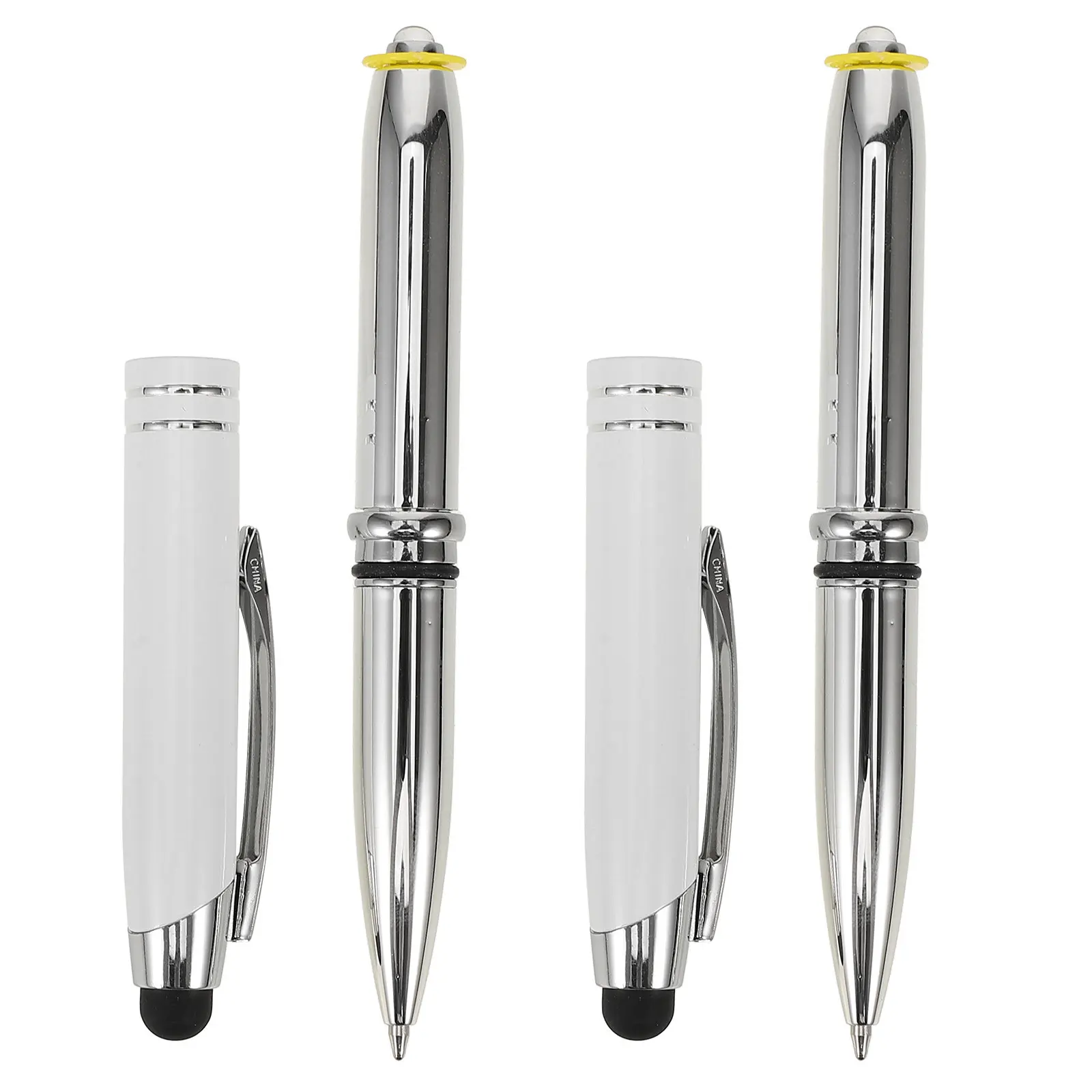 2Pcs Lightweight Metal Capacitive Stylus Pen 3-in-1 Multifunctional Universal Touchscreen Pen with Replaceable Tips for Phones
2Pcs Lightweight Metal Capacitive Stylus Pen 3-in-1 Multifunctional Universal Touchscreen Pen with Replaceable Tips for Phones