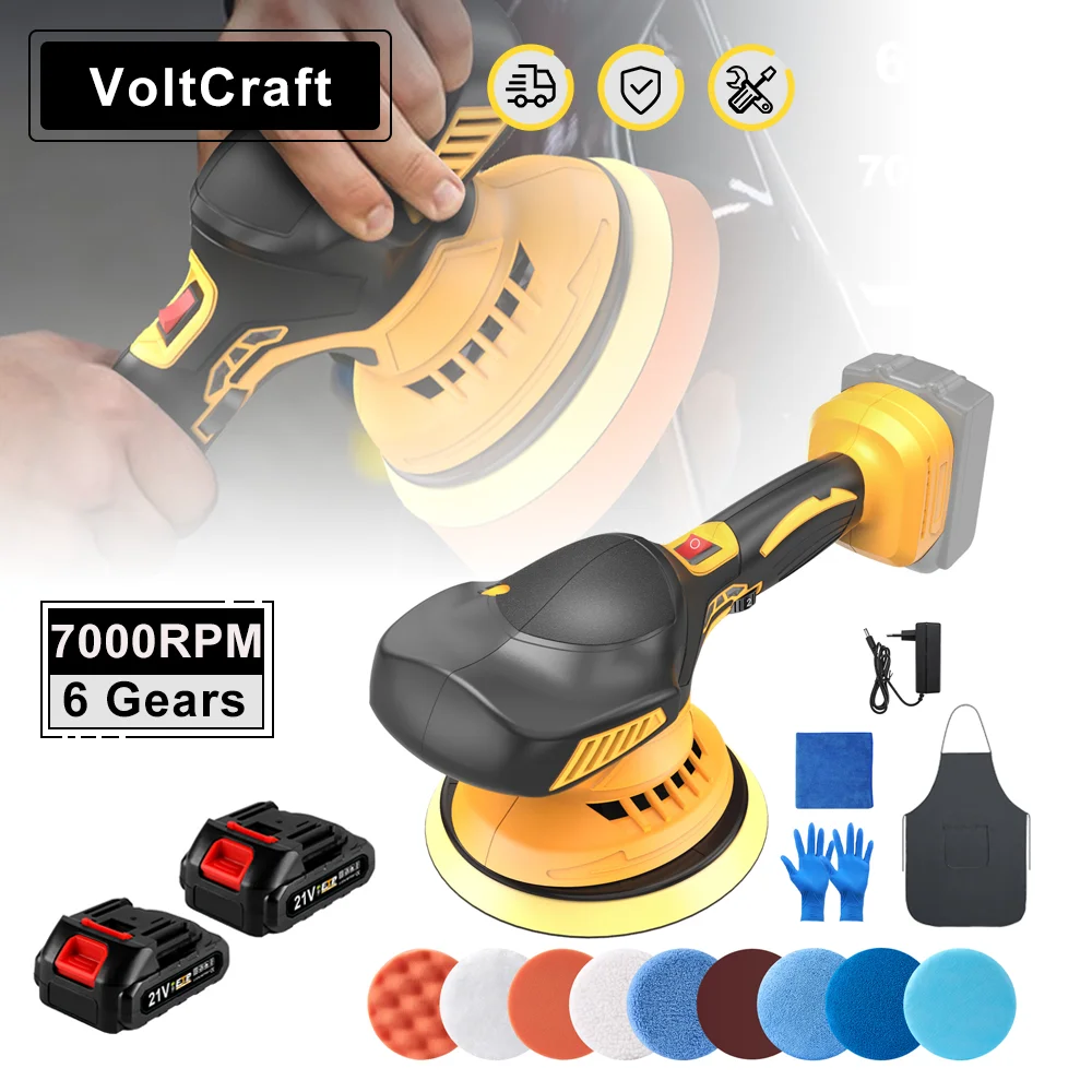 7000RPM Cordless Car Polisher 6 Gear Electric Polisher Auto Waxing Car Polishing Sealing Glaze Machine For Makita 18V Battery
7000RPM Cordless Car Polisher 6 Gear Electric Polisher Auto Waxing Car Polishing Sealing Glaze Machine For Makita 18V Battery