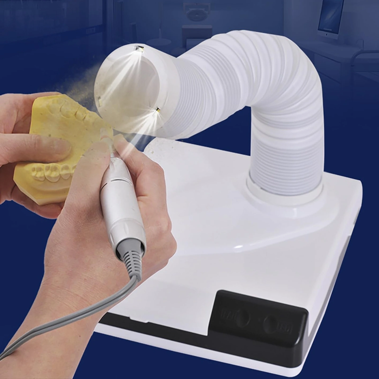Nail Dust Collector Built in Light Manicure Dust Extractor High Suction Nail Vacuum Multi Use Flexible Hose for Dentists
Nail Dust Collector Built in Light Manicure Dust Extractor High Suction Nail Vacuum Multi Use Flexible Hose for Dentists