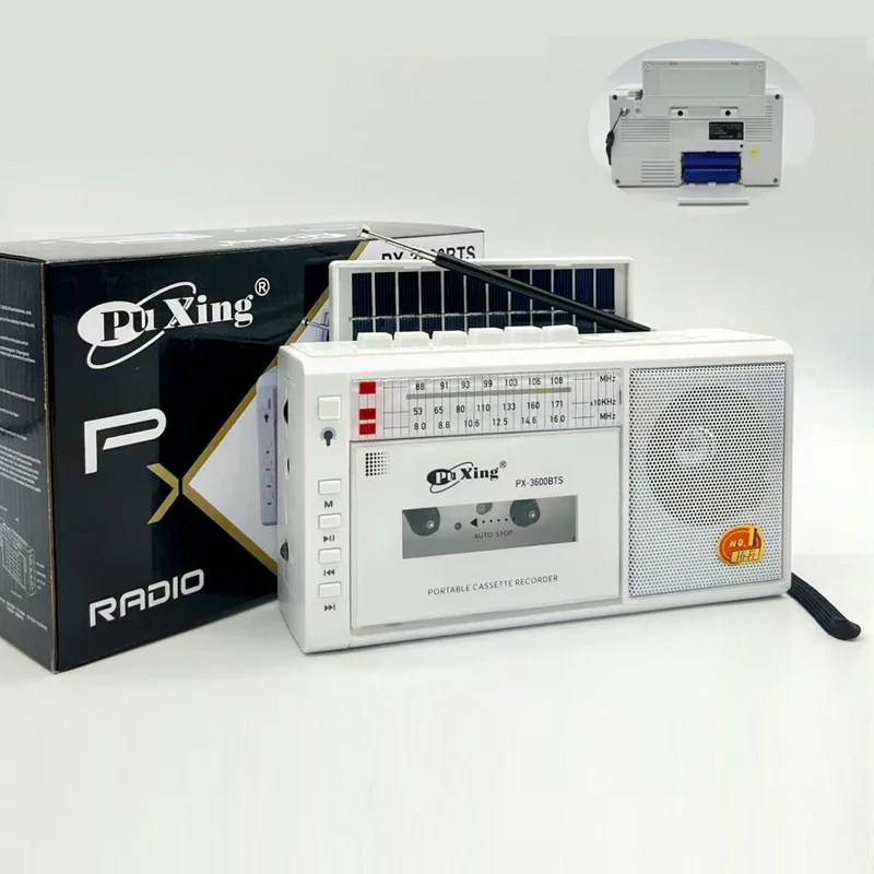 Solar Emergency Radio USB AM/FM/SW Multiband Radio Stereo Wireless Bluetooth Mp3 Audio Cassette Tape Player Recorder AM Radio
Solar Emergency Radio USB AM/FM/SW Multiband Radio Stereo Wireless Bluetooth Mp3 Audio Cassette Tape Player Recorder AM Radio
