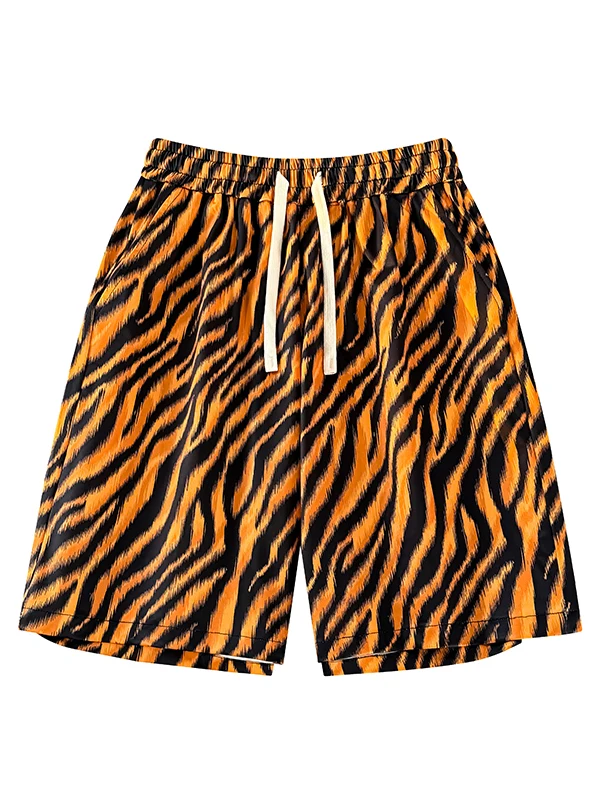 Trendy Zebra Print Beach Pants Men Summer Thin Casual Loose ort Pants Polyester Fiber mid Waist Straight Leg Basic Color
Trendy Zebra Print Beach Pants Men Summer Thin Casual Loose ort Pants Polyester Fiber mid Waist Straight Leg Basic Color