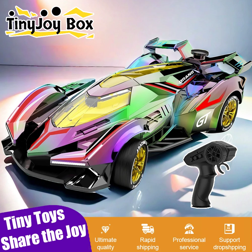 2.4G RC Racing Dazzing Lights Spray Drift Car Model Kids Toys 4-wheel Drive Remote Control High Speed Vehicle Boy Birthday Gift
2.4G RC Racing Dazzing Lights Spray Drift Car Model Kids Toys 4-wheel Drive Remote Control High Speed Vehicle Boy Birthday Gift