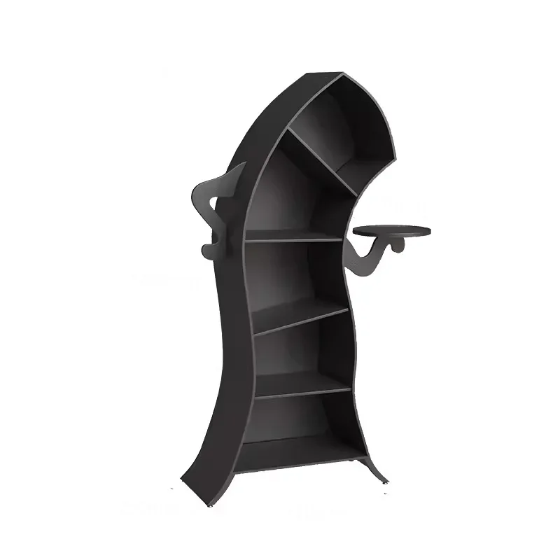 Creative robot antique children's bookcase, the cabinet is crooked, the bookshelf is stored, and the waist is on ground.
Creative robot antique children's bookcase, the cabinet is crooked, the bookshelf is stored, and the waist is on ground.