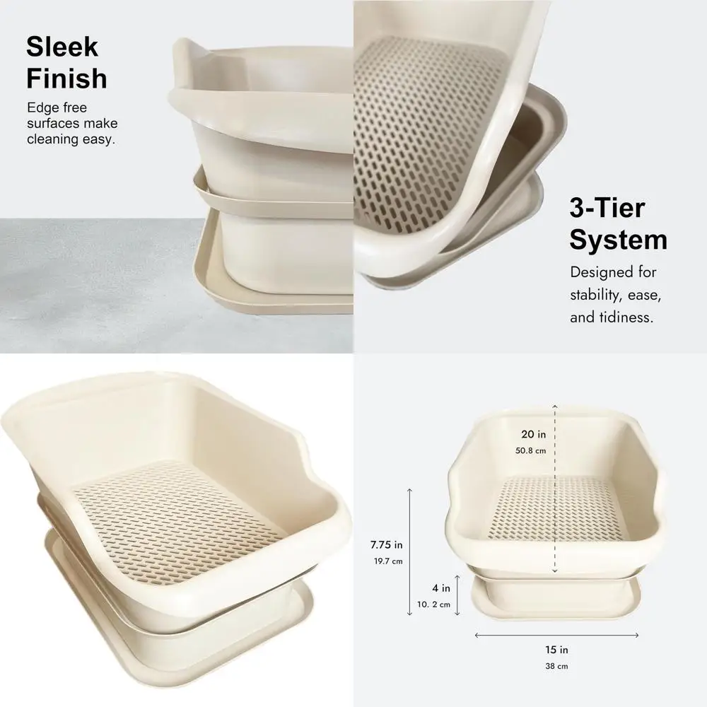 Лоток для кошачьего туалета большой емкости на 7 дней с сифтером и отсеком для хранения сосновых гранул для легкой очистки и контроля запаха
Лоток для кошачьего туалета большой емкости на 7 дней с сифтером и отсеком для хранения сосновых гранул для легкой очистки и контроля запаха