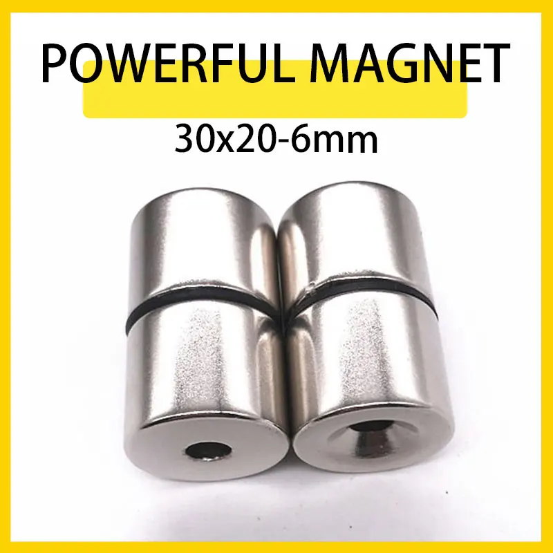 1/2/3/5PCS 30x20-6mm Round Strong Magnets With Hole Dia 30mm Rare Earth Permanent Magnet Neodymium Iron Boron Magnet
1/2/3/5PCS 30x20-6mm Round Strong Magnets With Hole Dia 30mm Rare Earth Permanent Magnet Neodymium Iron Boron Magnet