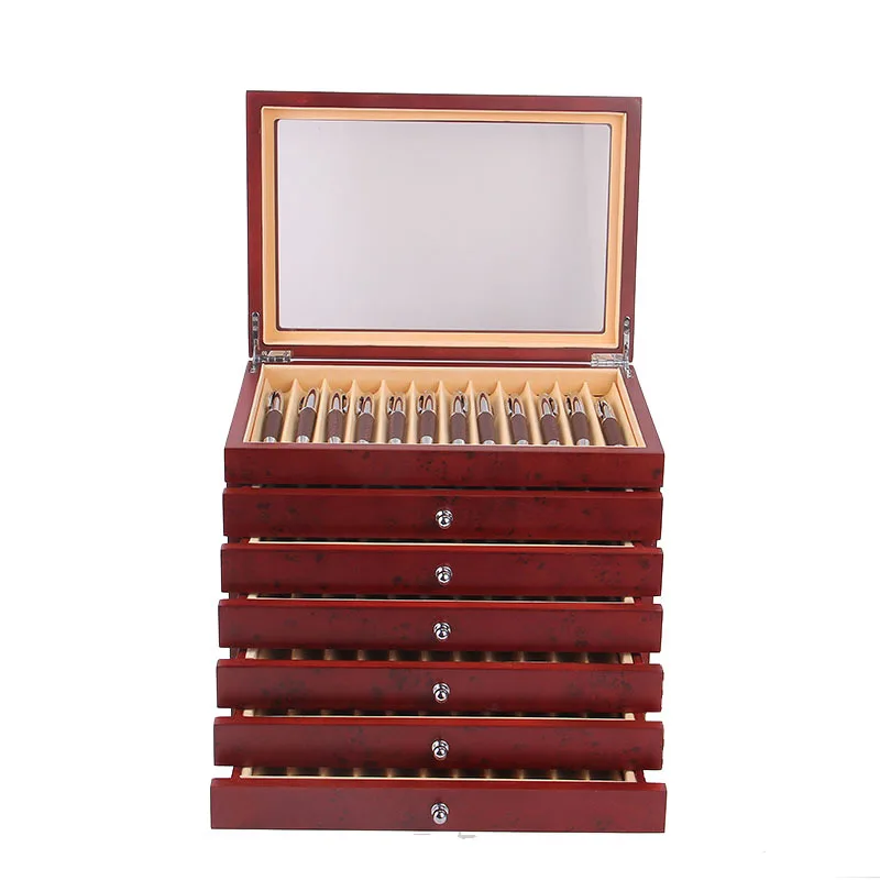 Black/ Burgundy Wooden Pen Display Storage Case, 78 Pens Capacity, Fountain Pen Collector Organizer Box With Transparent Window
Black/ Burgundy Wooden Pen Display Storage Case, 78 Pens Capacity, Fountain Pen Collector Organizer Box With Transparent Window