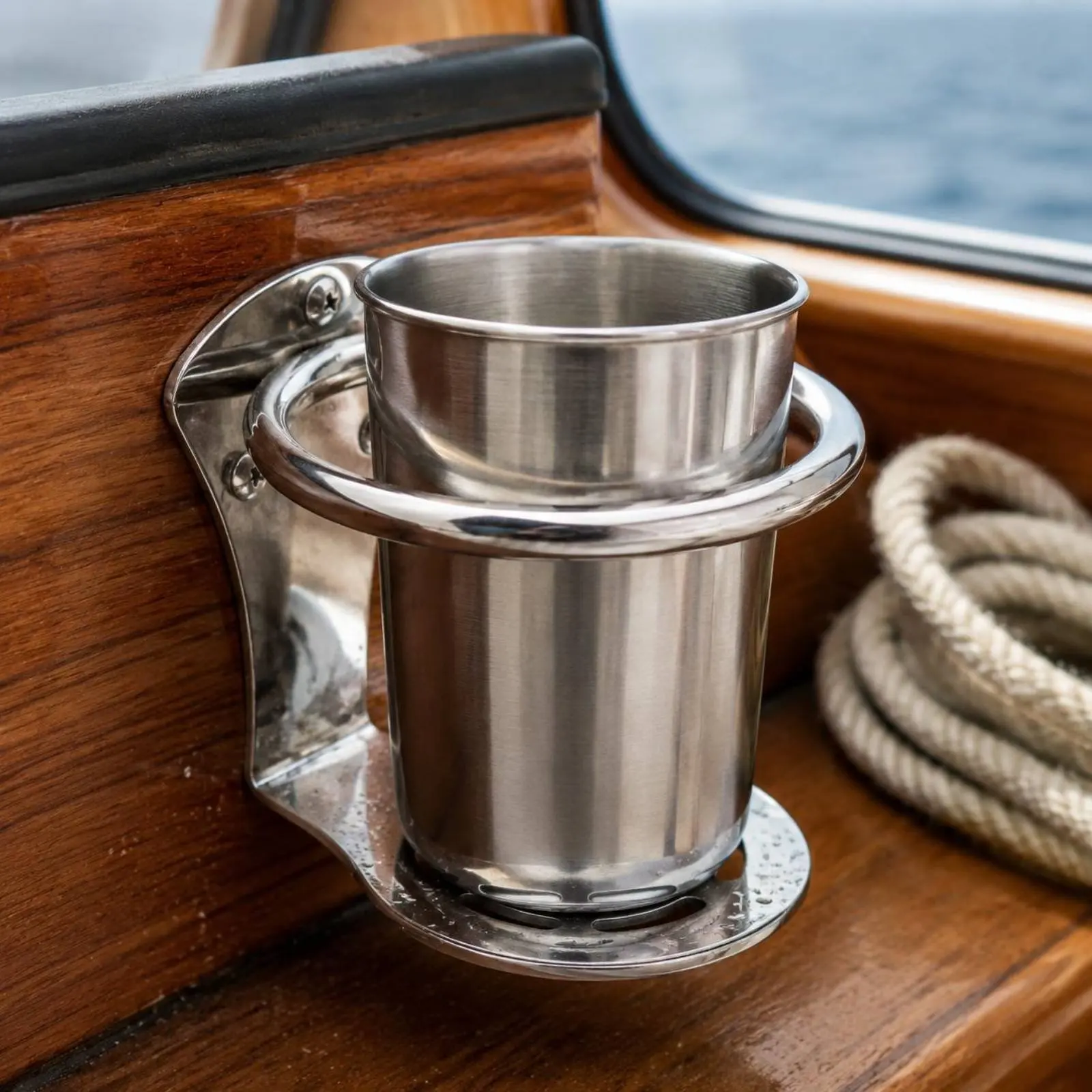 Stainless Steel Cup Holder Multi-Purpose Boat Cup Holder Vehicle Accessory Corrosion Resistant Marine Gear Easy to Clean
Stainless Steel Cup Holder Multi-Purpose Boat Cup Holder Vehicle Accessory Corrosion Resistant Marine Gear Easy to Clean