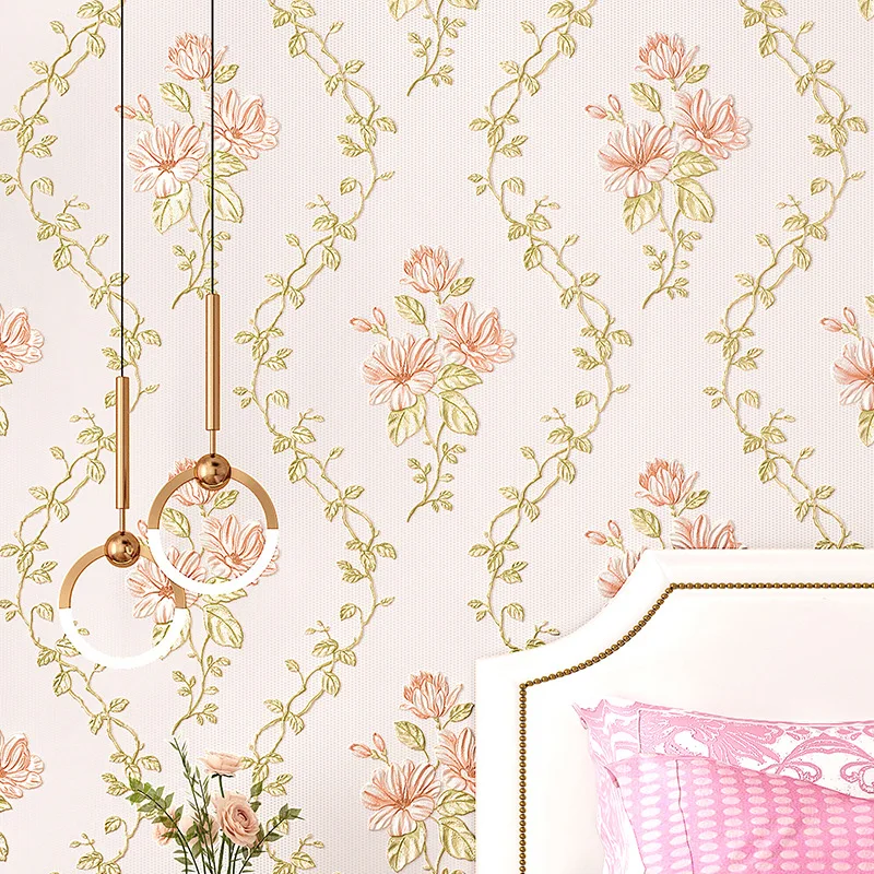 Rural Floral Wallpaper Bedroom Non-woven Wallpaper Warm Room Non Self-adhesive Household Wall Papers Home Decor
Rural Floral Wallpaper Bedroom Non-woven Wallpaper Warm Room Non Self-adhesive Household Wall Papers Home Decor