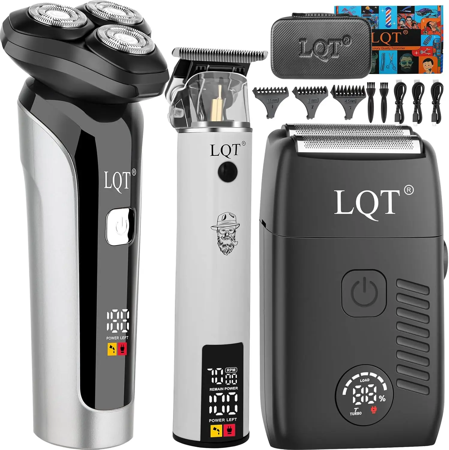 Cordless Men's Grooming Kit: Electric Shaver, Beard Trimmer & Hair Clipper for Bald Head and Face - Perfect Gift
Cordless Men's Grooming Kit: Electric Shaver, Beard Trimmer & Hair Clipper for Bald Head and Face - Perfect Gift