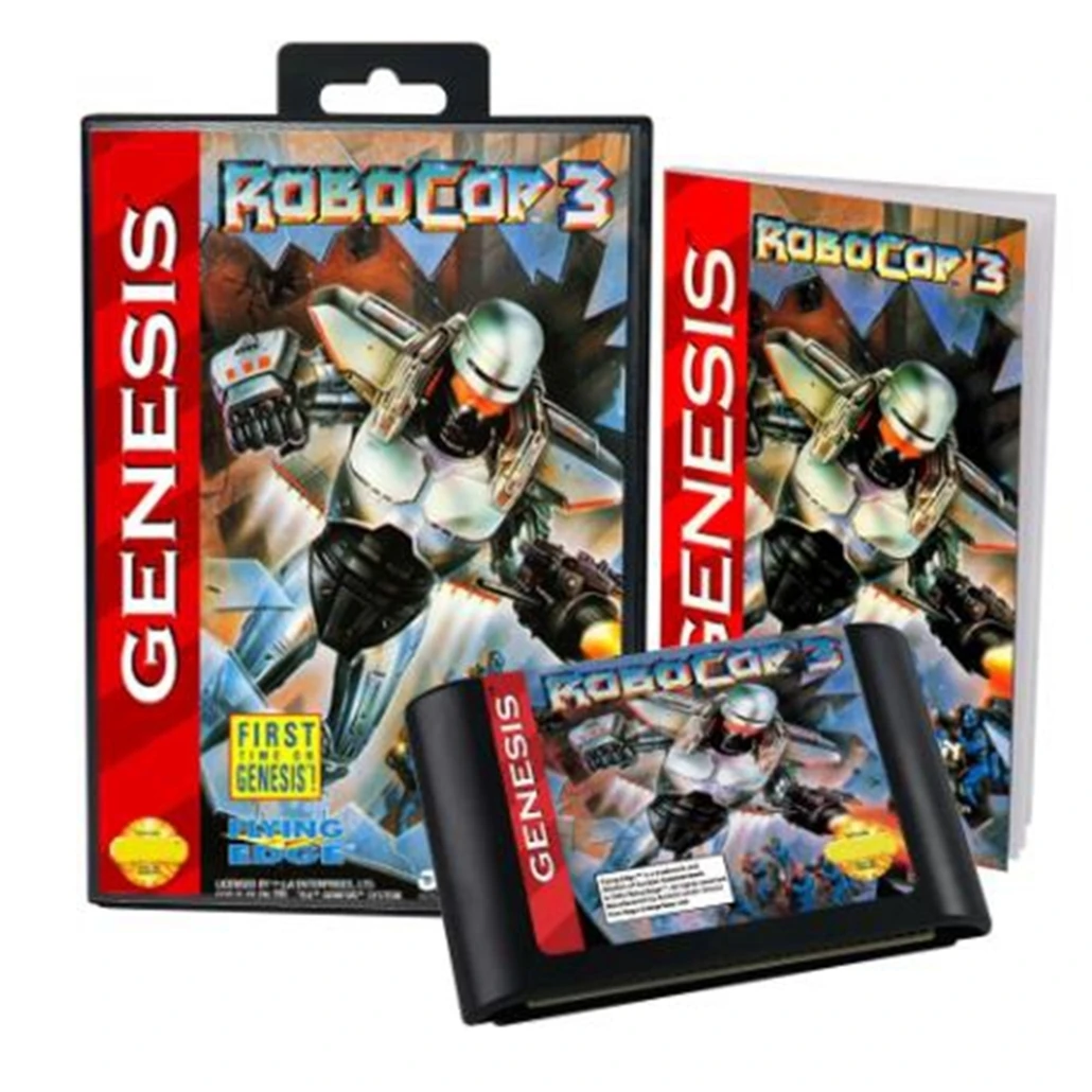 Robocop 3 with Box and Manual for 16 Bit Sega MD Game Cartridge Megadrive Genesis System 
Robocop 3 with Box and Manual for 16 Bit Sega MD Game Cartridge Megadrive Genesis System
