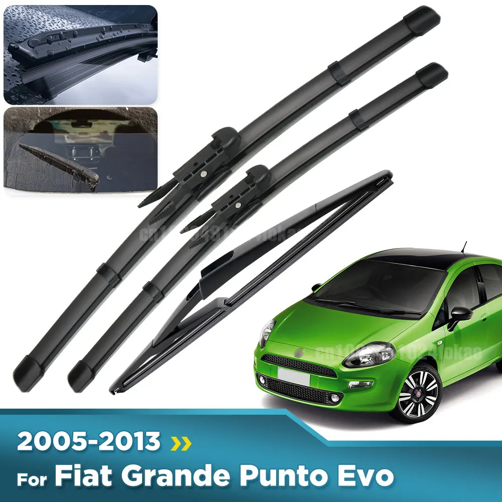 For Fiat Grande Punto Evo 199 2005-2013 2006 2007 Wiper Front&Rear Wiper Blades Windshield Windscreen Window Brushes 26"+15"+12"
For Fiat Grande Punto Evo 199 2005-2013 2006 2007 Wiper Front&Rear Wiper Blades Windshield Windscreen Window Brushes 26"+15"+12"