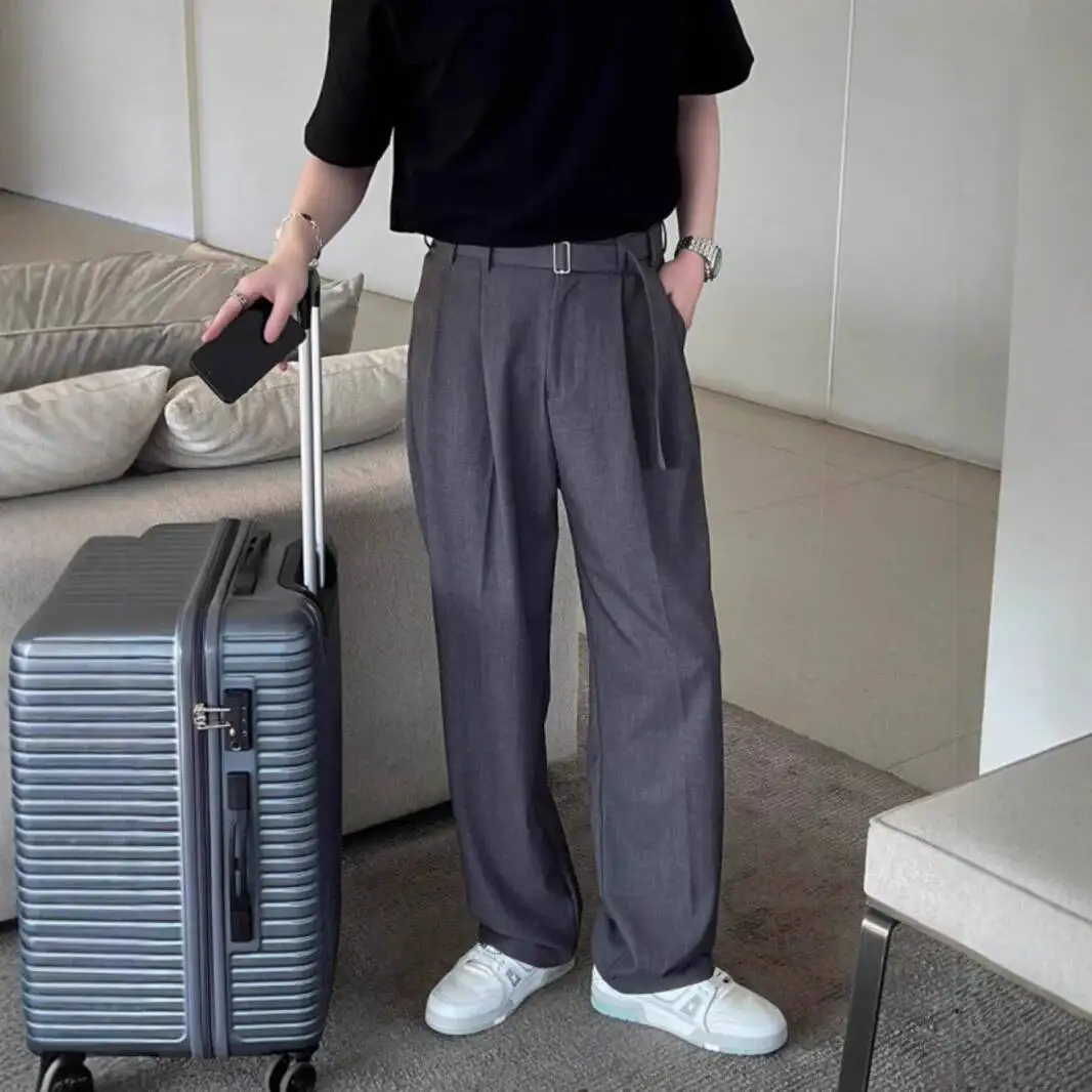 Мужские костюмные брюки, новинка лета 2029, Неаполь, шелковые брюки с высокой талией, прямые широкие повседневные брюки с драпировкой
Мужские костюмные брюки, новинка лета 2029, Неаполь, шелковые брюки с высокой талией, прямые широкие повседневные брюки с драпировкой