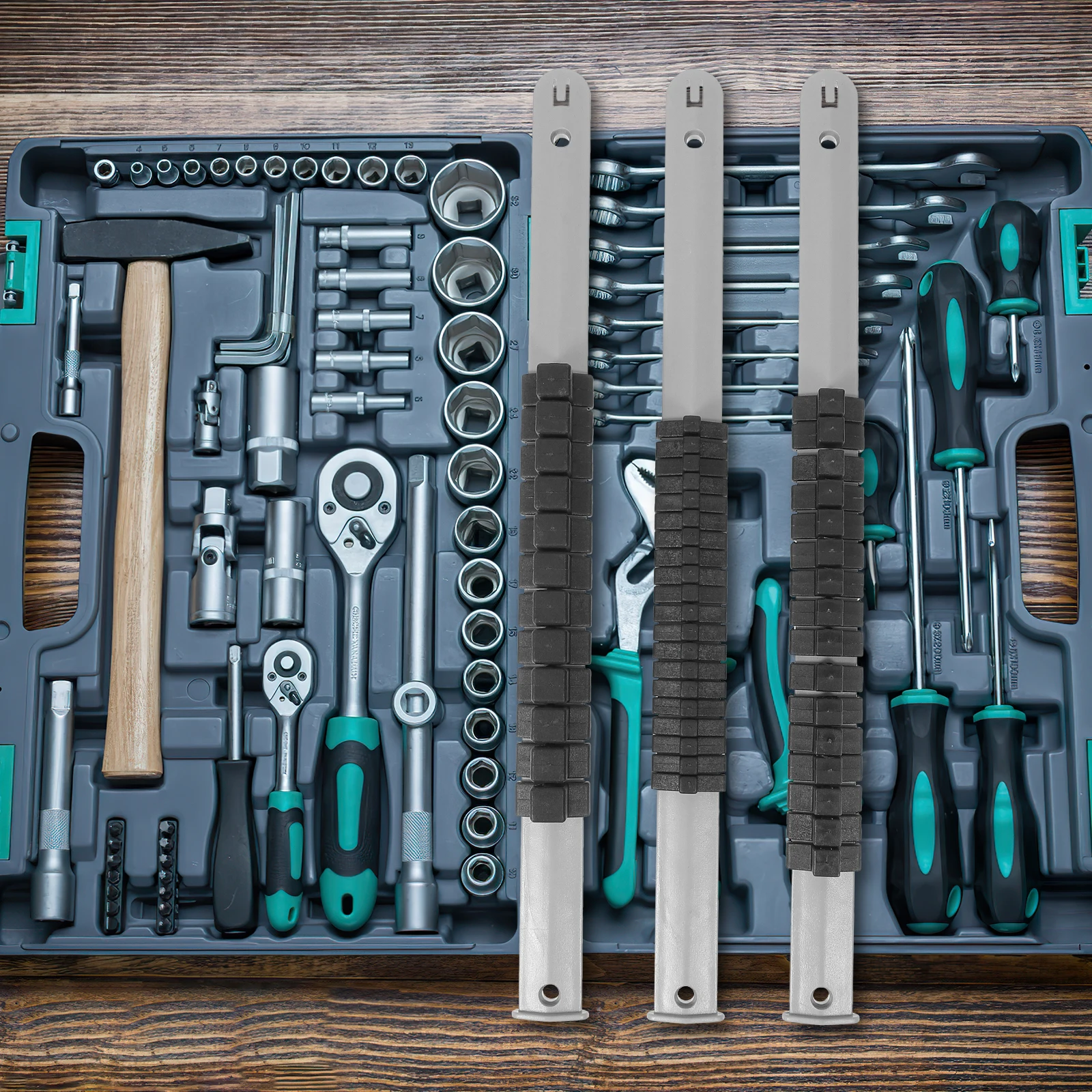 3pcs Multifunctional Sleeve Rack Durable Plastic Socket Storage Holders Organizers Mechanical Rails Large Capacity Toolboxes
3pcs Multifunctional Sleeve Rack Durable Plastic Socket Storage Holders Organizers Mechanical Rails Large Capacity Toolboxes