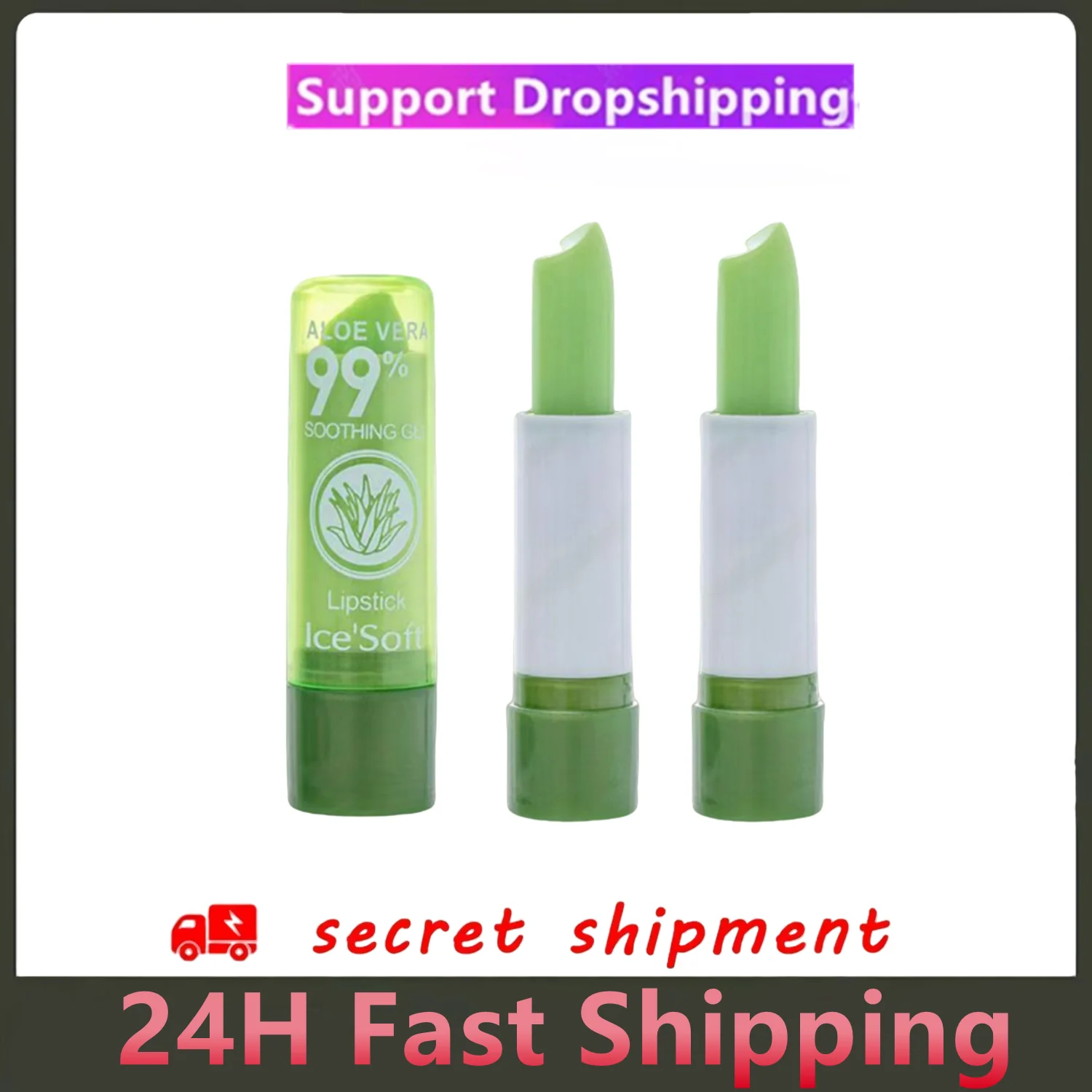 2Pcs Aloe Vera Magic Color-Changing Lipstick Temperature-Activated Long-Lasting Moisturizing Lip Balm Hydration Glossy Lips
2Pcs Aloe Vera Magic Color-Changing Lipstick Temperature-Activated Long-Lasting Moisturizing Lip Balm Hydration Glossy Lips
