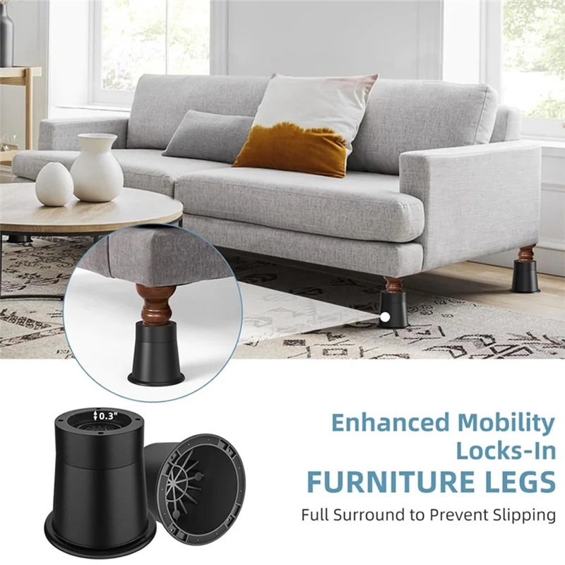 A82I-4-Pack Heavy Duty Furniture Lifters Furniture Lift Support Pads Mini Round Bottom Rubber Top Spikes
A82I-4-Pack Heavy Duty Furniture Lifters Furniture Lift Support Pads Mini Round Bottom Rubber Top Spikes