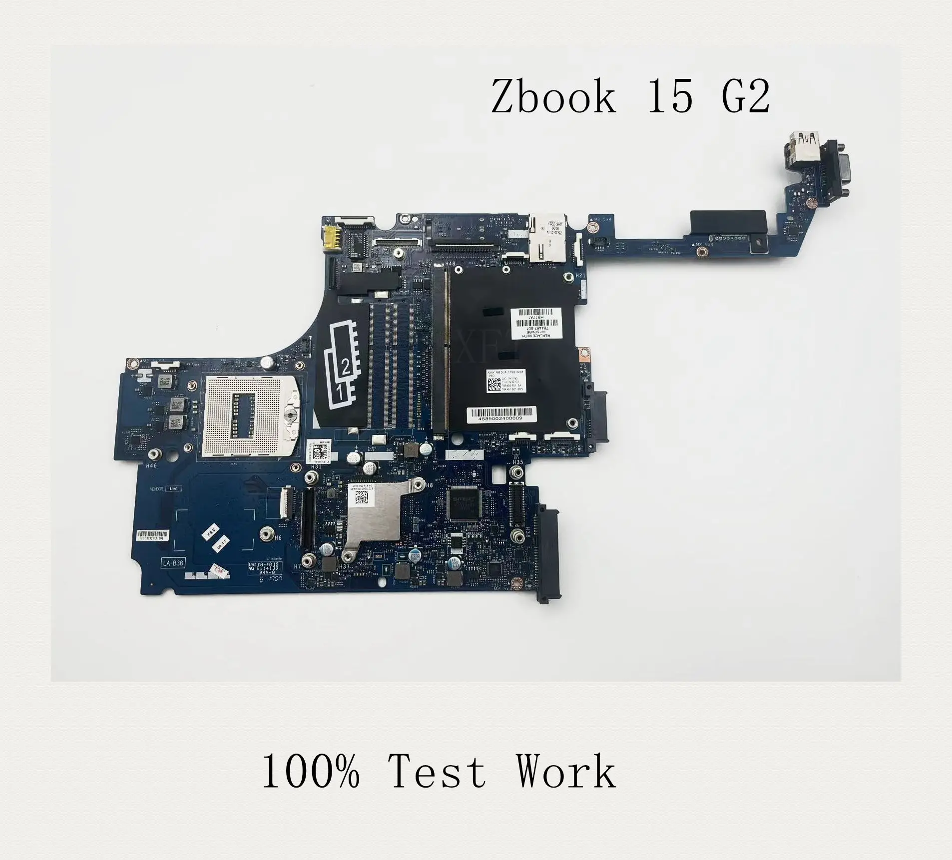 Материнская плата для ноутбука HP Zbook 15 G2 LA-B381P LA-B38 DDR3L HM87, слот для 2 памяти 784467 -601 100% тестовые работает правильно
Материнская плата для ноутбука HP Zbook 15 G2 LA-B381P LA-B38 DDR3L HM87, слот для 2 памяти 784467 -601 100% тестовые работает правильно