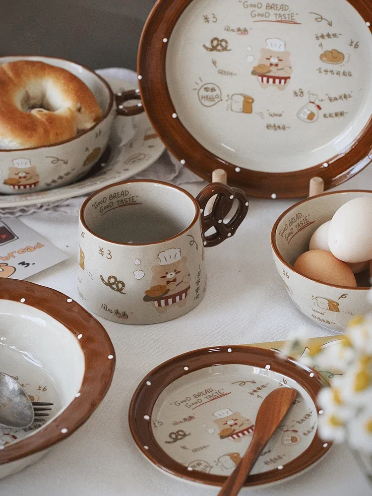 Bowl new retro home cute cartoon ceramic rice noodle soup dessert oatmeal breakfast plate
Bowl new retro home cute cartoon ceramic rice noodle soup dessert oatmeal breakfast plate
