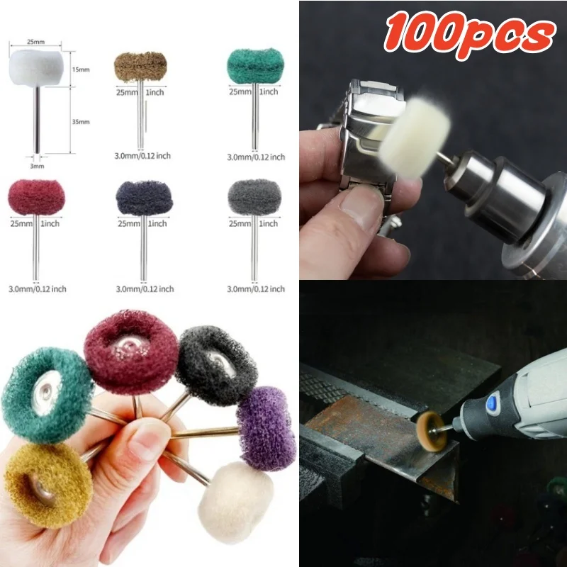 100шт/упак шерсть полировки головы шлифовальные абразивные диски мини дрель абразивная щетка 2,35/3 мм хвостовик для Dremel вращающиеся ручные инструменты
100шт/упак шерсть полировки головы шлифовальные абразивные диски мини дрель абразивная щетка 2,35/3 мм хвостовик для Dremel вращающиеся ручные инструменты
