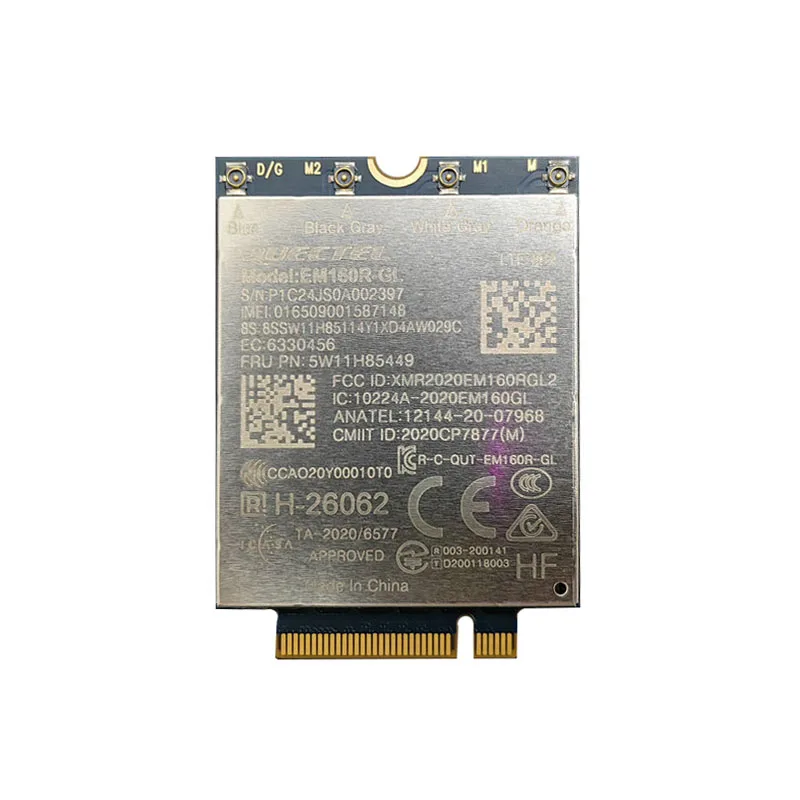 Quectel SDX24 EM160R-GL 5W11H85449 LTE CAT16 Беспроводная карта 4G WWAN для ноутбука Thinkpad P16s Gen3 X1 2-в-1 Gen9 Magic Bay Studio
Quectel SDX24 EM160R-GL 5W11H85449 LTE CAT16 Беспроводная карта 4G WWAN для ноутбука Thinkpad P16s Gen3 X1 2-в-1 Gen9 Magic Bay Studio