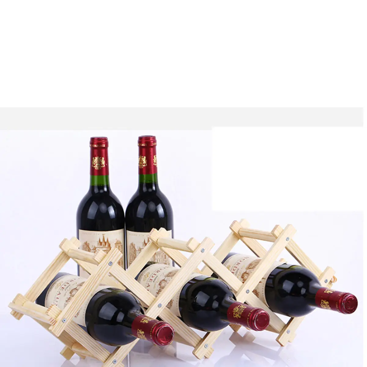 Foldable 10 Bottle Wine Rack Stand Solid Hardwood Storage for Home Bar Party Decor Burlywood Wine Bottle Holder Wooden Server
Foldable 10 Bottle Wine Rack Stand Solid Hardwood Storage for Home Bar Party Decor Burlywood Wine Bottle Holder Wooden Server