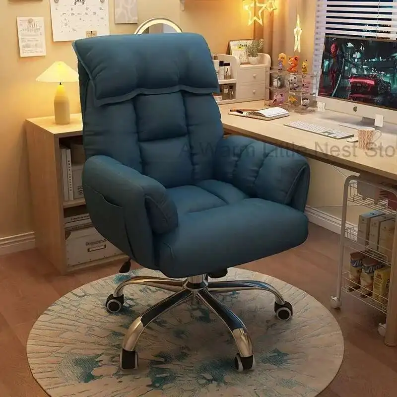 Comfortable Swivel Office Chair Design Lazy Computer Gaming Footrest Office Chair Recliner Work Relax Sillas De Oficina Wheels
Comfortable Swivel Office Chair Design Lazy Computer Gaming Footrest Office Chair Recliner Work Relax Sillas De Oficina Wheels