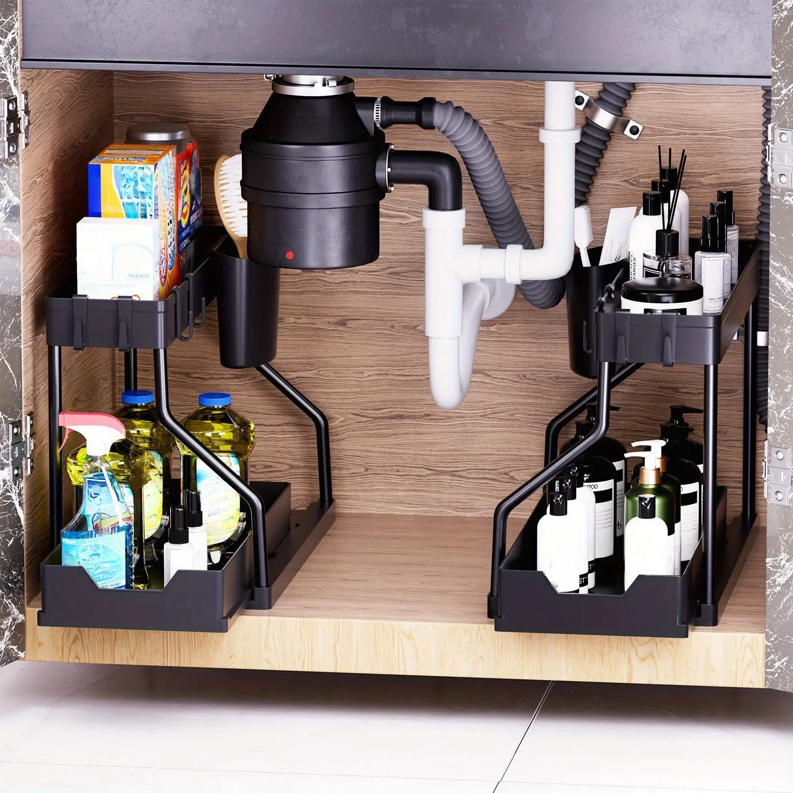 Multi-layer Pull-out Finishing Seasoning Household Kitchen Rack Bathroom Sink Layered Sundries Storage Rack
Multi-layer Pull-out Finishing Seasoning Household Kitchen Rack Bathroom Sink Layered Sundries Storage Rack
