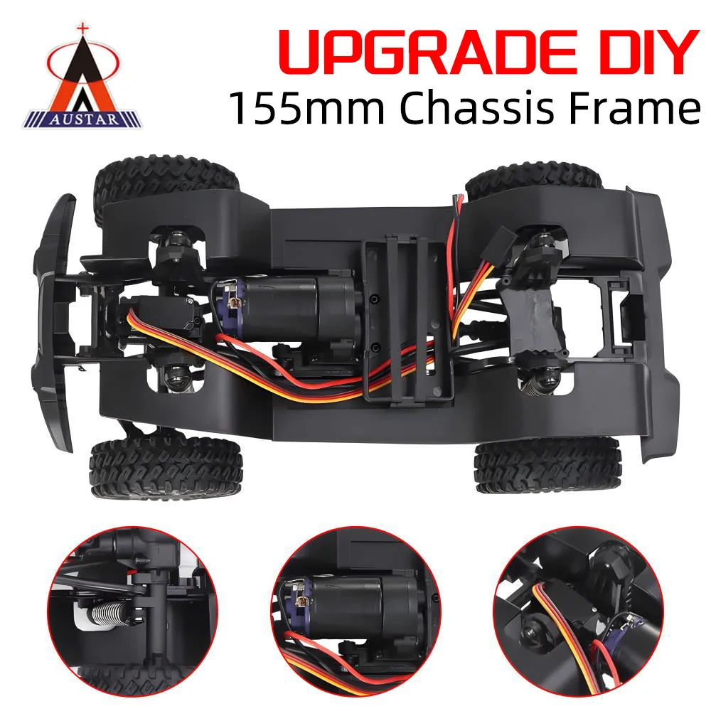 AUSTAR 1:18 TRX4M Frame 155mm Whelbase With 370 Motor for TRX4M 1/18 Crawler Car DIY
AUSTAR 1:18 TRX4M Frame 155mm Whelbase With 370 Motor for TRX4M 1/18 Crawler Car DIY