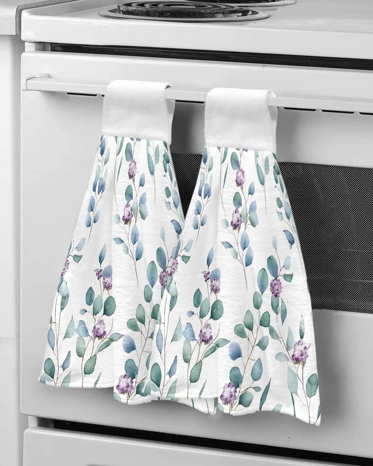 Eucalyptus Leaf Green Watercolor Hanging Kitchen Dish Tie Absorbent Hand Towel Dishwashing Cloth for Bathroom
Eucalyptus Leaf Green Watercolor Hanging Kitchen Dish Tie Absorbent Hand Towel Dishwashing Cloth for Bathroom