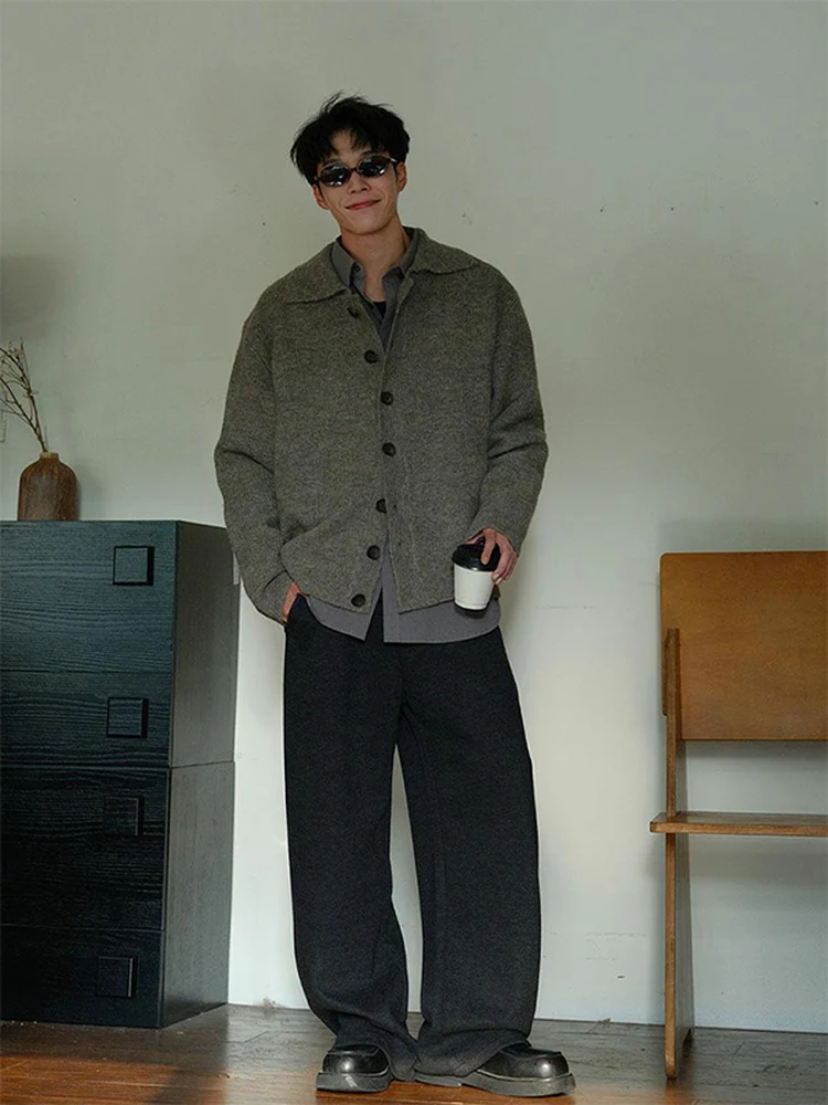 ay Knitted Open Cardigan Sweater Men's Autumn Japanese Lazy Sle High-End Feeling Tead Coat Loose Fit Long Sve Button up
ay Knitted Open Cardigan Sweater Men's Autumn Japanese Lazy Sle High-End Feeling Tead Coat Loose Fit Long Sve Button up