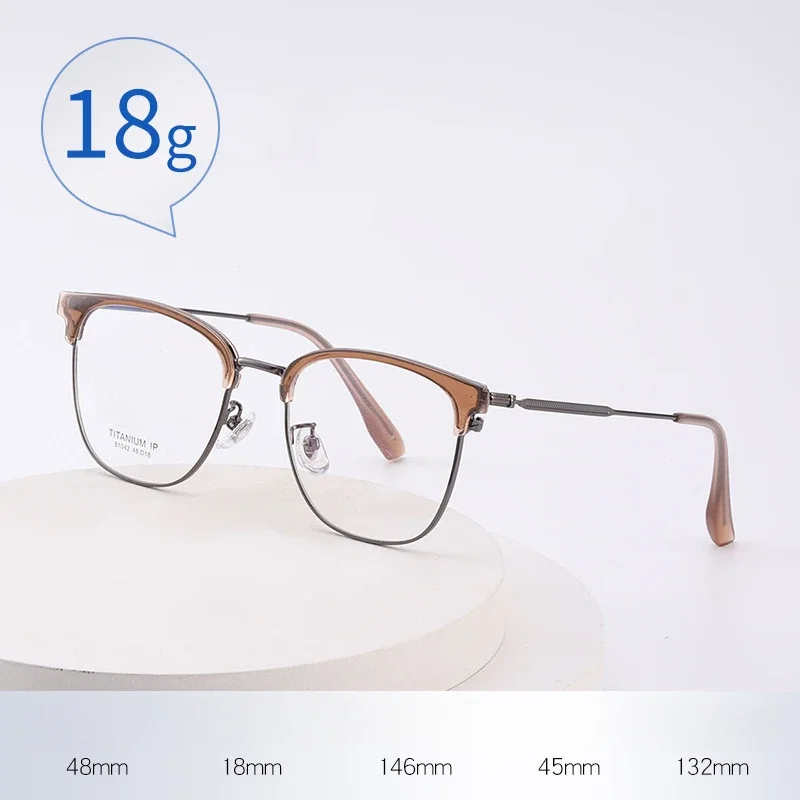 New Alloy Business Eyebrow Glasses Frame Fashionable Large Frame Myopia Men's Blue Light Lentes Aesthetic Hombre Lentes
New Alloy Business Eyebrow Glasses Frame Fashionable Large Frame Myopia Men's Blue Light Lentes Aesthetic Hombre Lentes