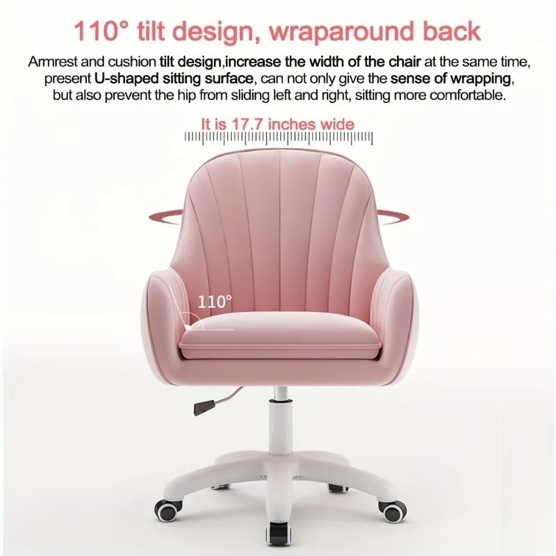 Comfortable Computer Chair Bedroom Swivel Chair Sedentary Girls Makeup Dormitory Student Seat Home Swivel Chair
Comfortable Computer Chair Bedroom Swivel Chair Sedentary Girls Makeup Dormitory Student Seat Home Swivel Chair
