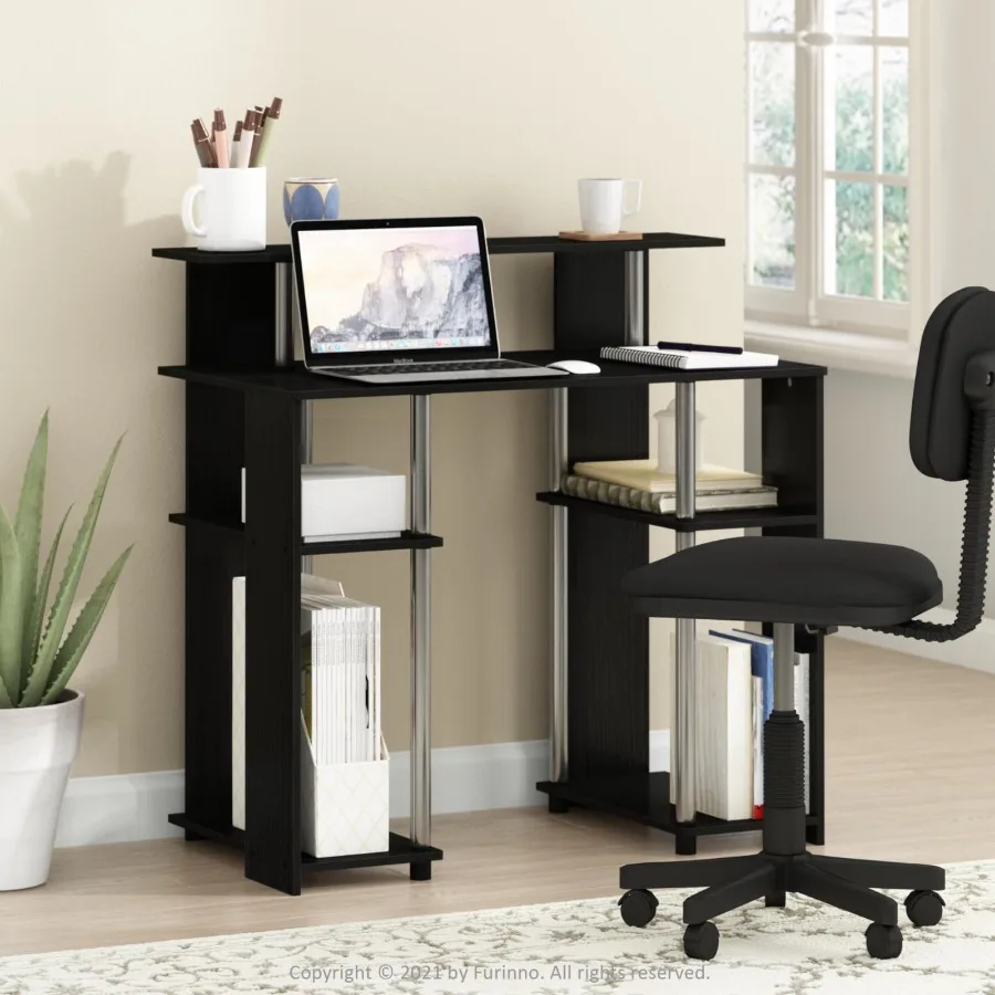 JAYA Simple Design Computer Writing Desk in White Stainless Steel Tubes
JAYA Simple Design Computer Writing Desk in White Stainless Steel Tubes