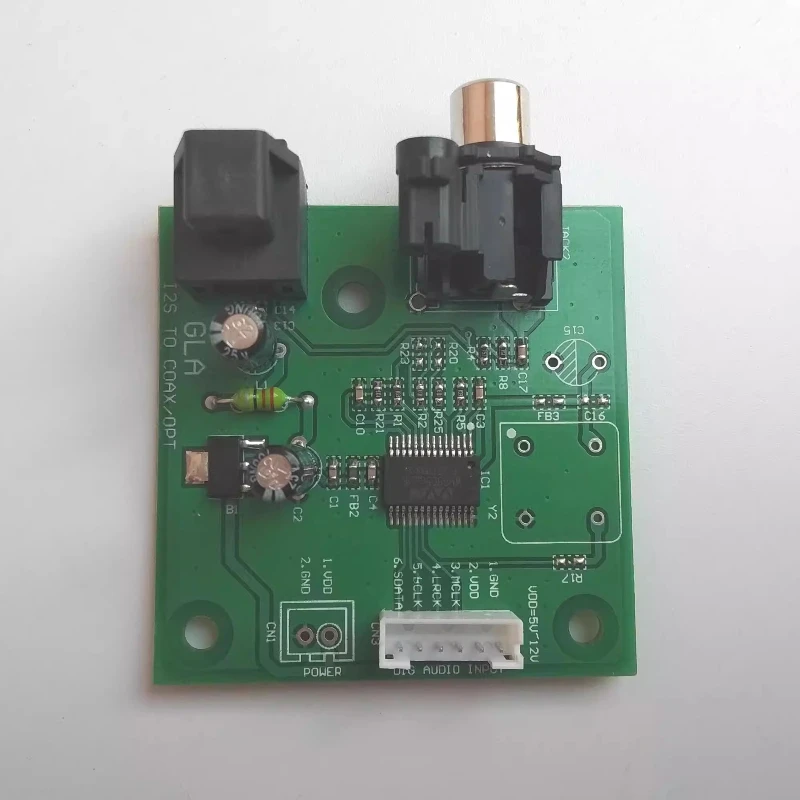 Коаксиальная плата вывода оптического волокна от I2S до SPDIF/коаксиальный выход ввода IIS поддерживает выборки 44.1K~192K
Коаксиальная плата вывода оптического волокна от I2S до SPDIF/коаксиальный выход ввода IIS поддерживает выборки 44.1K~192K