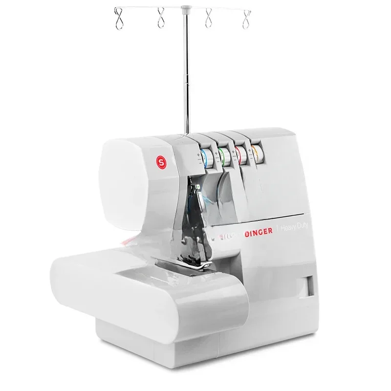 110W Four-Line Desktop Overlock Sewing Machine Electric Household Seaming Machine Compact for Home And Office Use