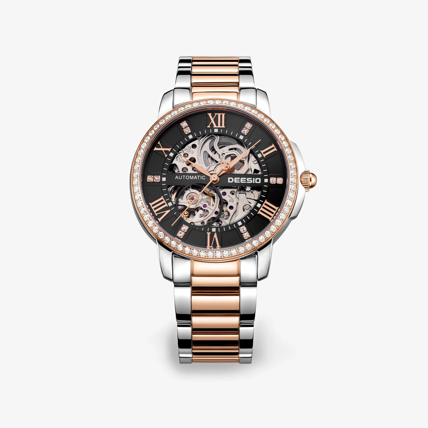 Deesio Mens Automatic Mechanical Watch 41mm Stainless Steel Hollow Dial Sapphire Crystal Waterproof 50M Business Gift Wristwatch
Deesio Mens Automatic Mechanical Watch 41mm Stainless Steel Hollow Dial Sapphire Crystal Waterproof 50M Business Gift Wristwatch
