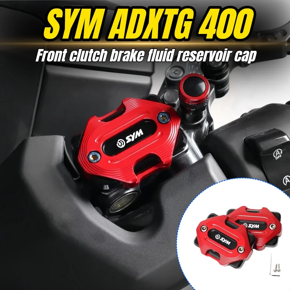 CNC aluminum alloy front brake and clutch fluid reservoir cap for the new SYM ADXTG400.
CNC aluminum alloy front brake and clutch fluid reservoir cap for the new SYM ADXTG400.