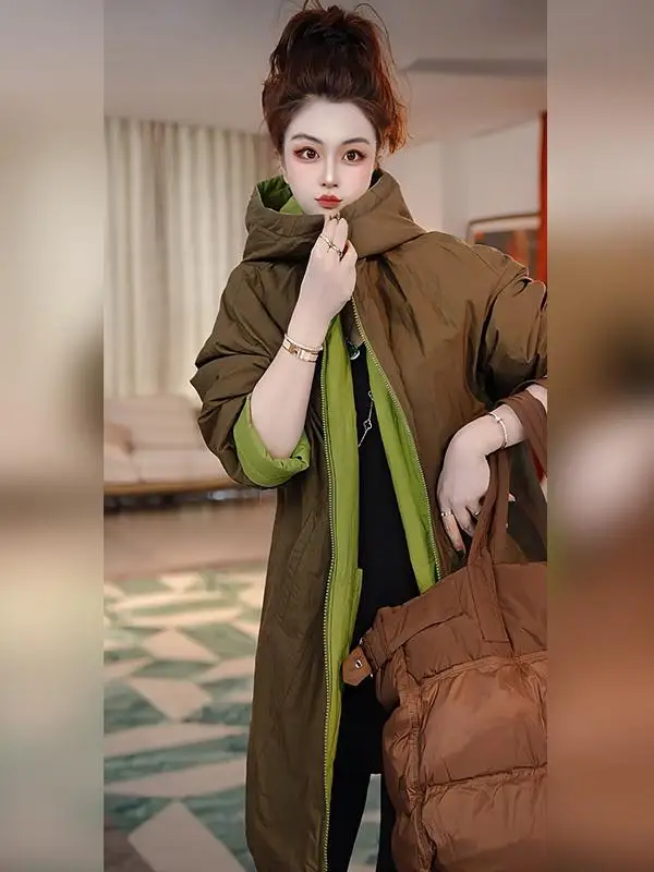 Зимняя модная свободная женская хлопковая куртка-пальто Linda Sister High-End с капюшоном 5WMF0390: комфортная, дышащая, с длинными рукавами
Зимняя модная свободная женская хлопковая куртка-пальто Linda Sister High-End с капюшоном 5WMF0390: комфортная, дышащая, с длинными рукавами