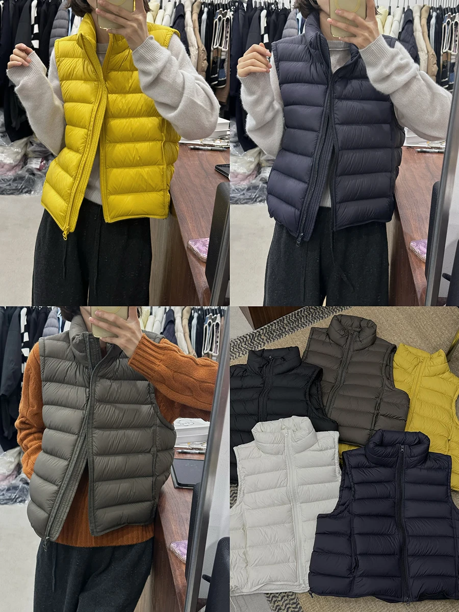 Корейский утепленный жилет из пуха Pure Color Puff White для осени и зимы, новый, маленький размер, простой и теплый.
Корейский утепленный жилет из пуха Pure Color Puff White для осени и зимы, новый, маленький размер, простой и теплый.