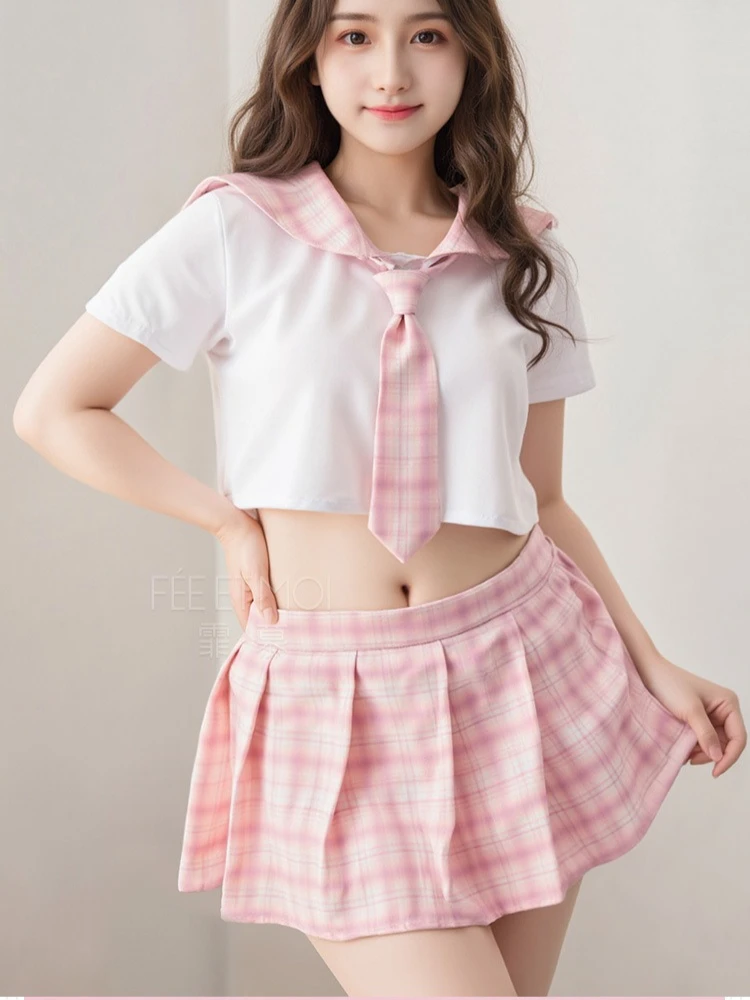 3XL больших размеров, японская униформа JK, эротическое школьное белье для девочек, косплей, милый розовый костюм моряка, полный комплект, блузка для колледжа, мини-юбка
3XL больших размеров, японская униформа JK, эротическое школьное белье для девочек, косплей, милый розовый костюм моряка, полный комплект, блузка для колледжа, мини-юбка