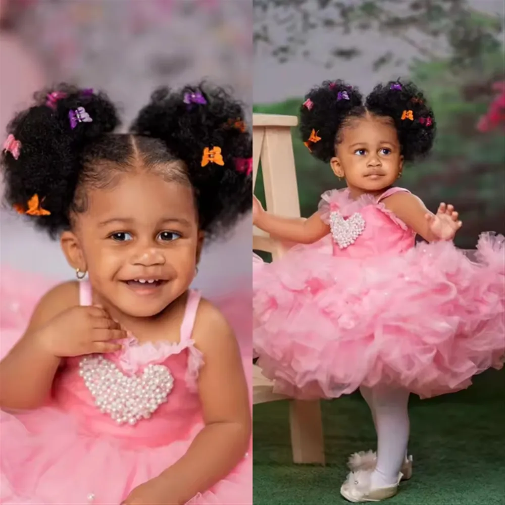Luxury Pink Flower Girl Wedding Dress Pearls Tiered Puffy Cute Kids Birthday Party First Communion Pageant Ball Gown Customized
Luxury Pink Flower Girl Wedding Dress Pearls Tiered Puffy Cute Kids Birthday Party First Communion Pageant Ball Gown Customized