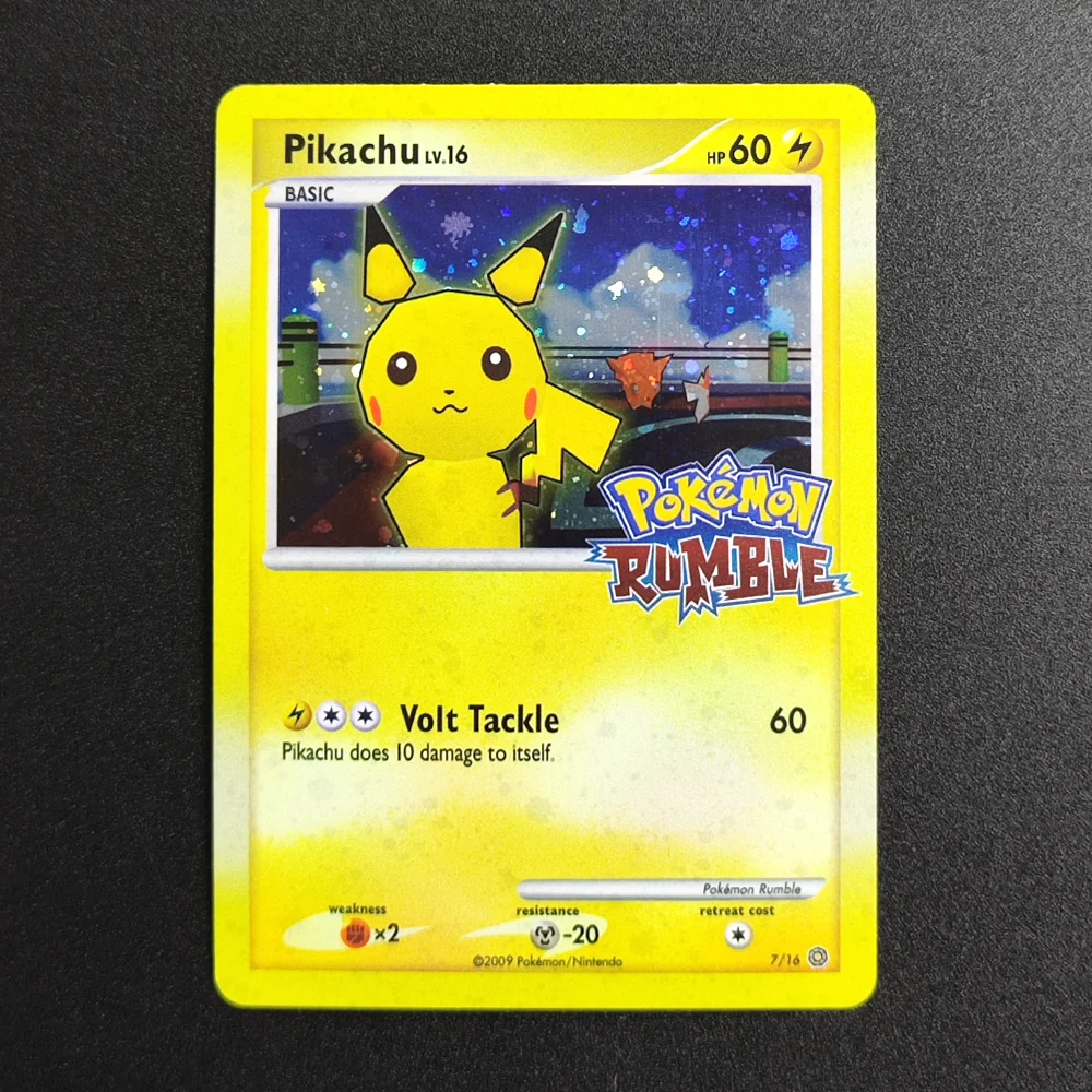 Proxy Pocket MonSter 2009 P.M EN RUMBLE PIKACHU 7 Collectibles Card RARE Single Card Classic Game Anime Cards Toys
Proxy Pocket MonSter 2009 P.M EN RUMBLE PIKACHU 7 Collectibles Card RARE Single Card Classic Game Anime Cards Toys