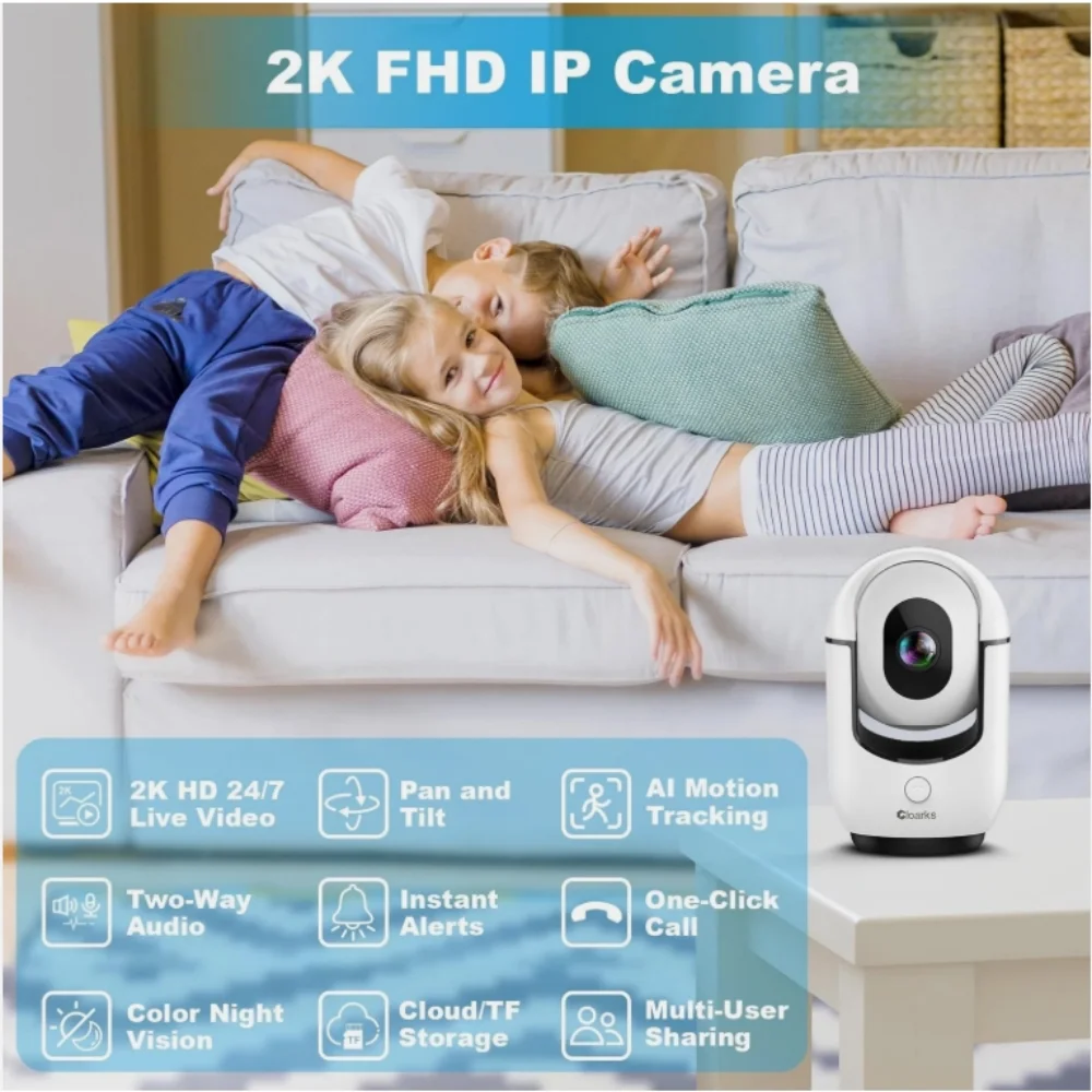 2K WiFi Camera Tuya Smart Home Indoor Wireless IP Surveillance Camera AI Detect Automatic Tracking Security Baby Monitor
2K WiFi Camera Tuya Smart Home Indoor Wireless IP Surveillance Camera AI Detect Automatic Tracking Security Baby Monitor