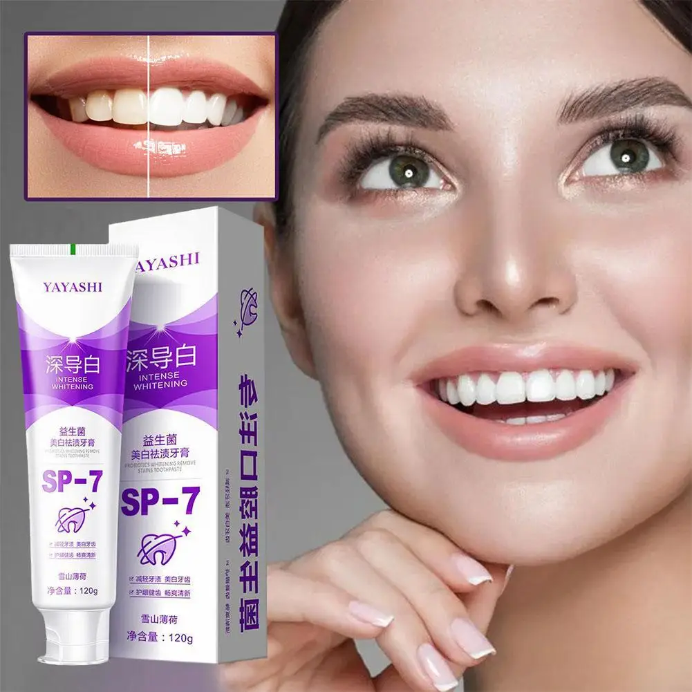 Probiotics Sp-7 Corrector Toothpaste Teeth Whitening Toothpast Stain Removal Enamel Care Toothpaste Intensive Reduce Yellow L6q0
Probiotics Sp-7 Corrector Toothpaste Teeth Whitening Toothpast Stain Removal Enamel Care Toothpaste Intensive Reduce Yellow L6q0