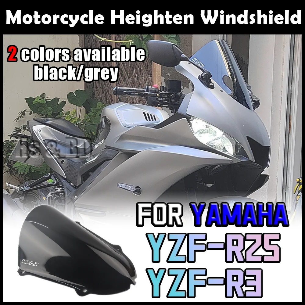 Ветровое стекло для мотоцикла YAMAHA R3 YZF-R3, ветровое стекло, увеличенное ветровое стекло, ветровой спойлер, обтекатель WR S Racing
Ветровое стекло для мотоцикла YAMAHA R3 YZF-R3, ветровое стекло, увеличенное ветровое стекло, ветровой спойлер, обтекатель WR S Racing